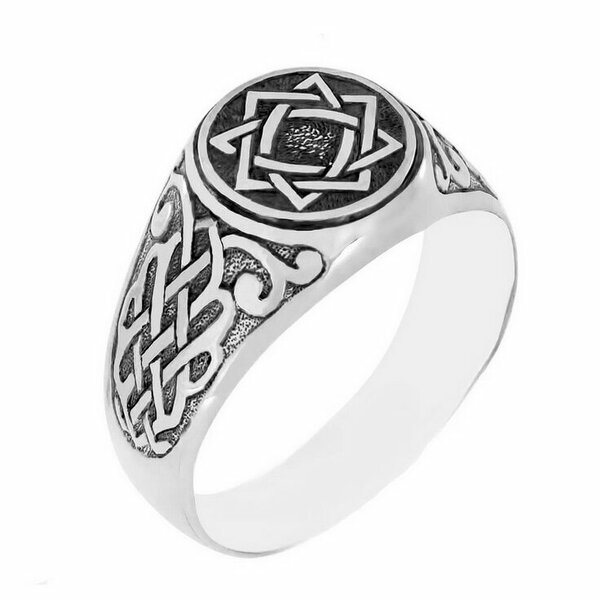 Серебряная печатка без вставок