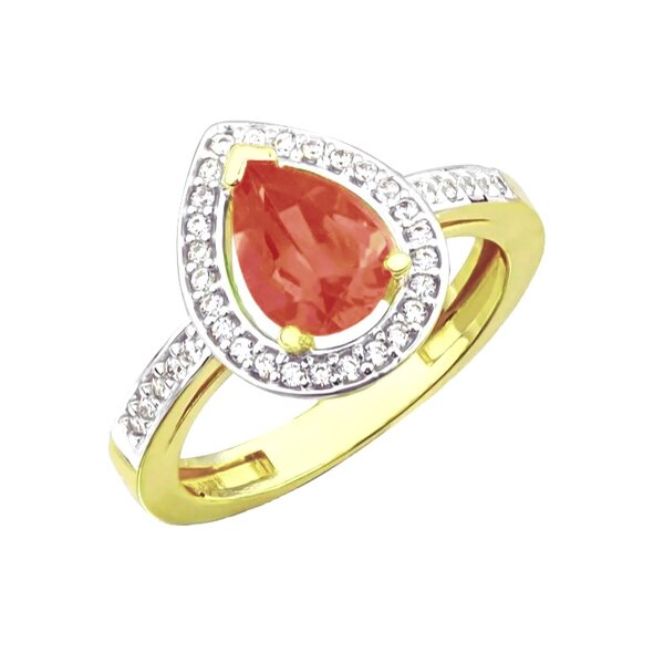 Золотое кольцо с&nbsp;гранатом