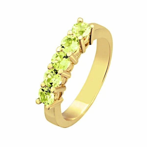 Золотое кольцо с хризолитом