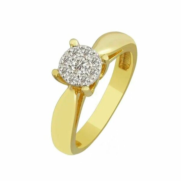 Золотое кольцо с&nbsp;бриллиантом