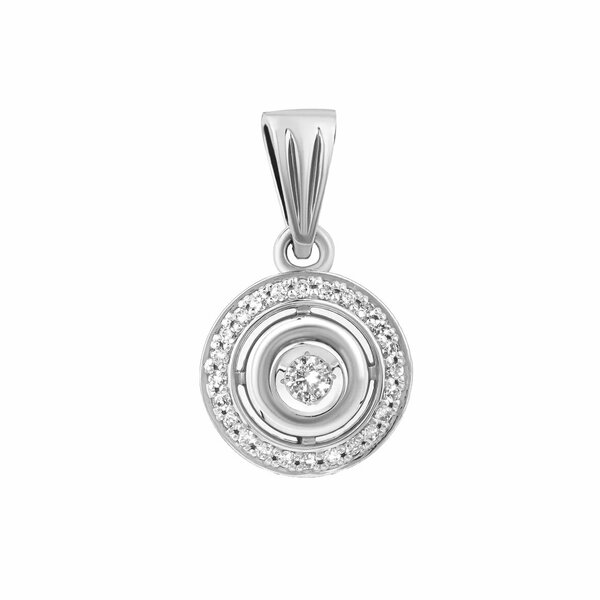 Золотой подвес с бриллиантом