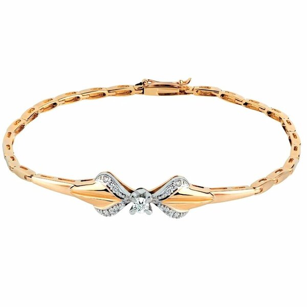 Золотой браслет с&nbsp;бриллиантом