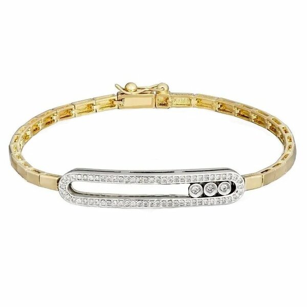 Золотой браслет с&nbsp;бриллиантом