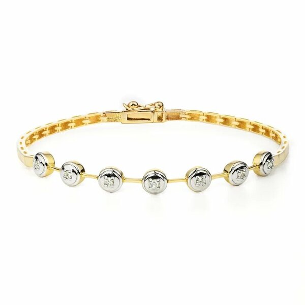 Золотой браслет с&nbsp;бриллиантом