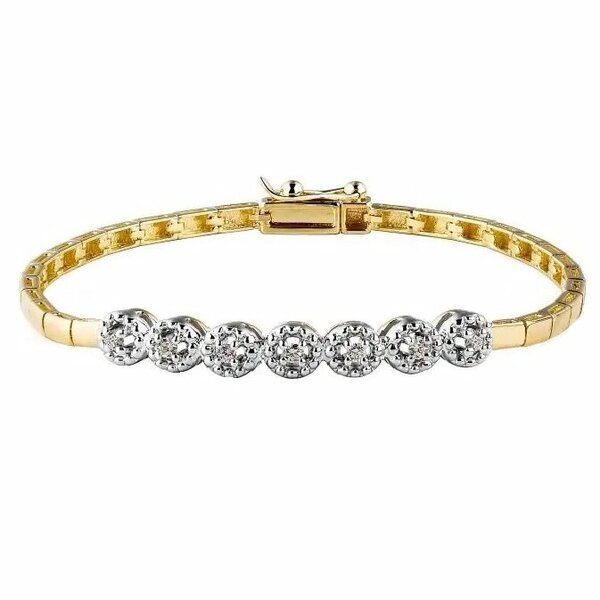 Золотой браслет с&nbsp;бриллиантом