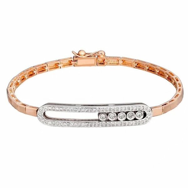 Золотой браслет с&nbsp;бриллиантом