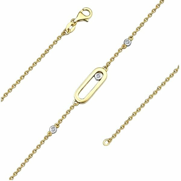 Золотой браслет с&nbsp;бриллиантом