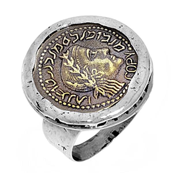 Серебряное кольцо с латунью