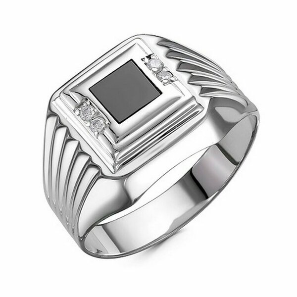 Серебряная печатка с&nbsp;фианитом