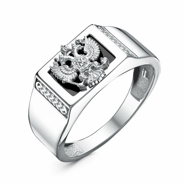 Серебряная печатка с&nbsp;фианитом