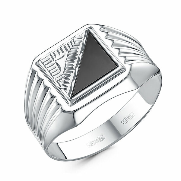 Серебряная печатка с&nbsp;фианитом