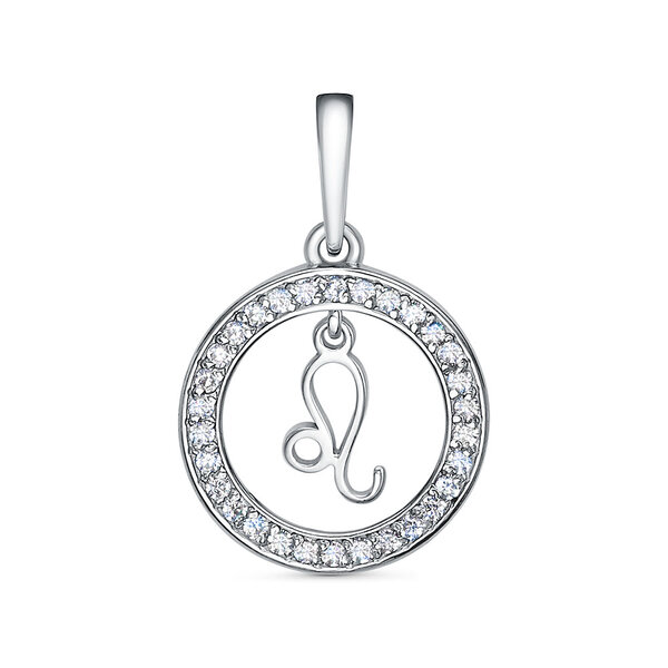 Серебряный подвес с&nbsp;фианитом