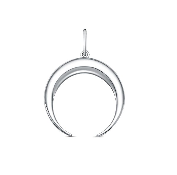 Серебряный подвес без вставок