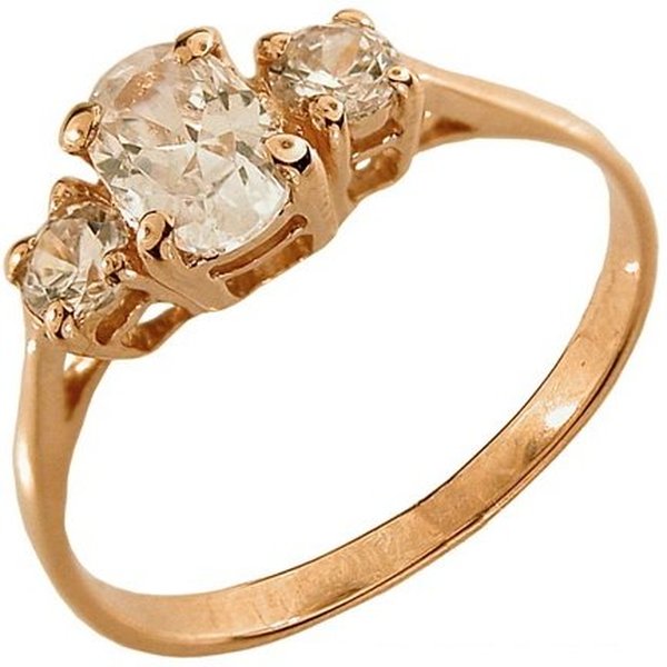 Серебряное кольцо с фианитом