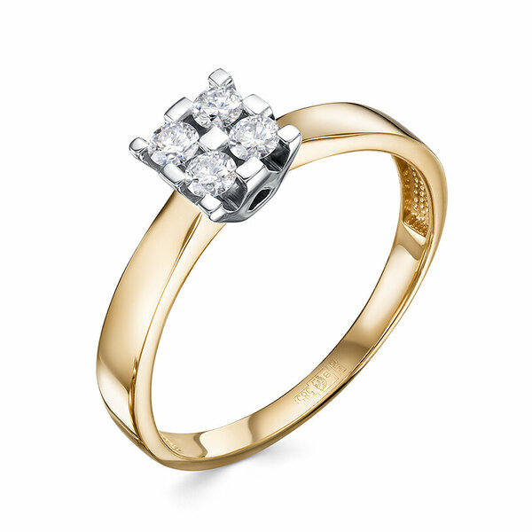 Золотое кольцо с&nbsp;бриллиантом