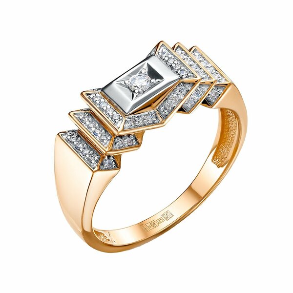 Золотое кольцо с&nbsp;бриллиантом