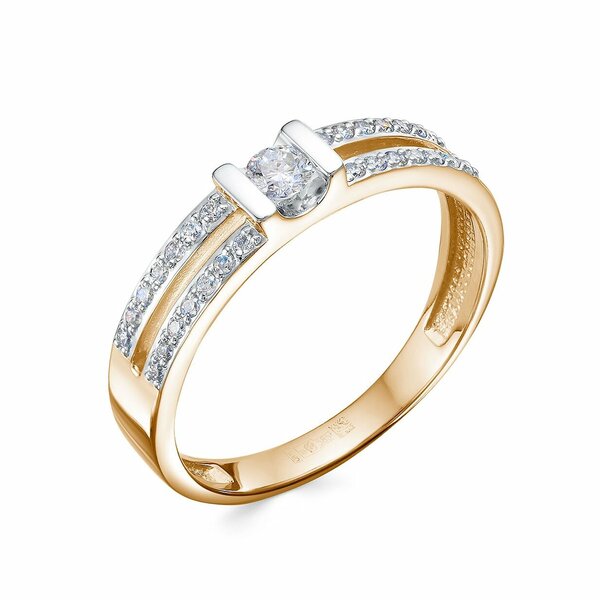 Золотое кольцо с&nbsp;бриллиантом