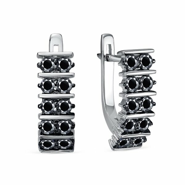 Золотые серьги с&nbsp;бриллиантом