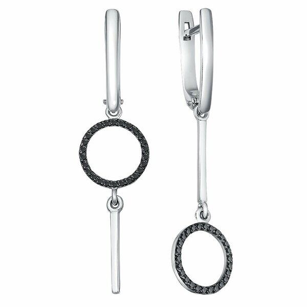 Золотые серьги с&nbsp;бриллиантом