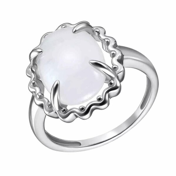 Серебряное кольцо с&nbsp;лунным камнем