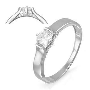 Серебряное кольцо с фианитом