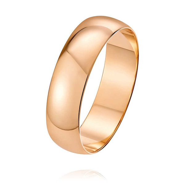 Золотое обручальное кольцо без вставок