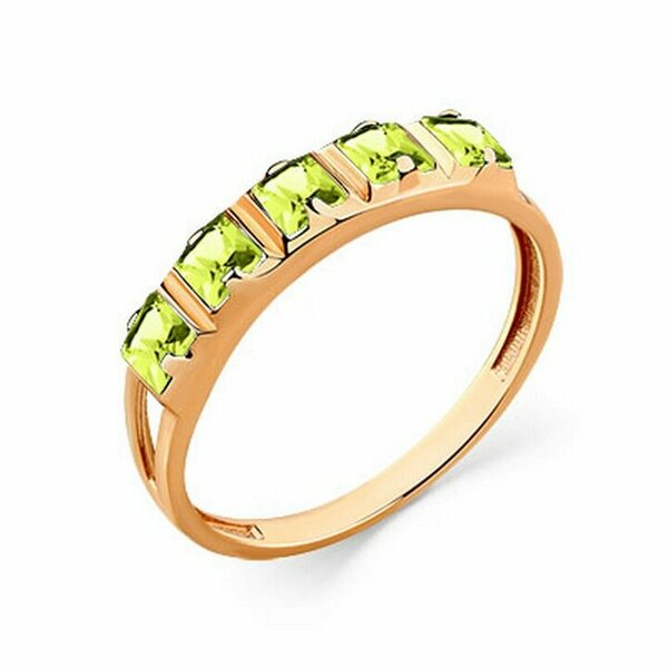 Золотое кольцо с хризолитом