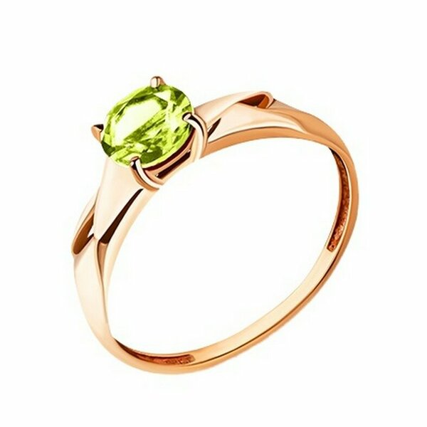 Золотое кольцо с хризолитом