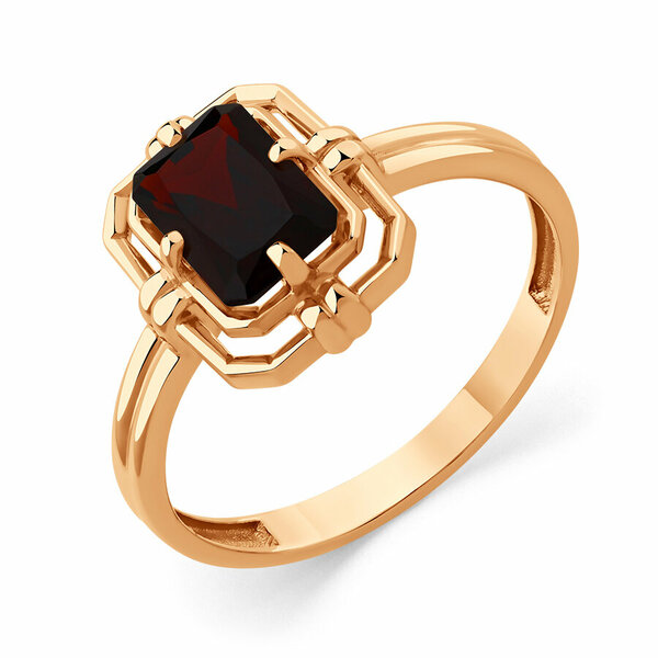 Золотое кольцо с гранатом