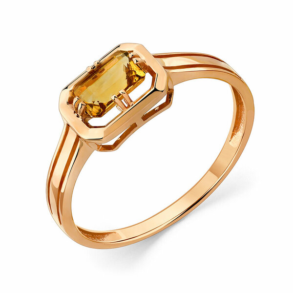 Золотое кольцо с&nbsp;цитрином