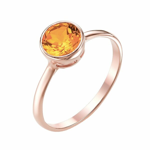 Золотое кольцо с&nbsp;цитрином