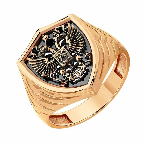 Золотая печатка без вставок