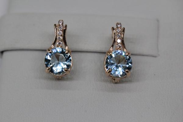 Купить Серебряные серьги с фианитом Серебряные серьги с фианитом