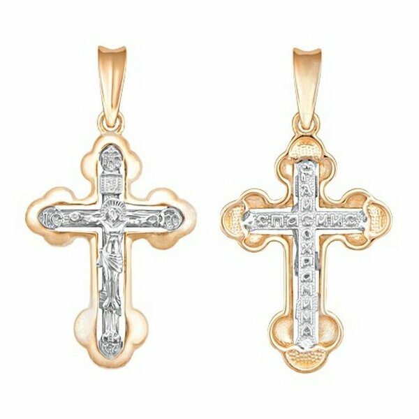 Золотой крест без вставок