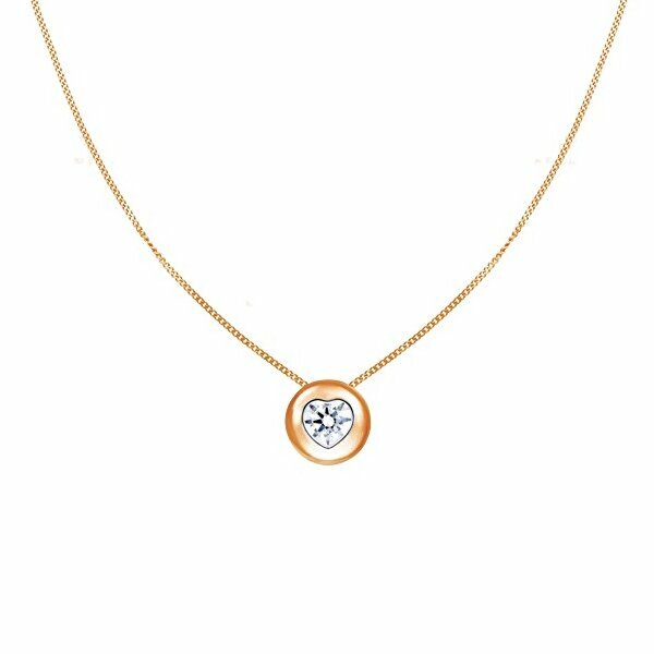 Золотое колье с&nbsp;фианитом