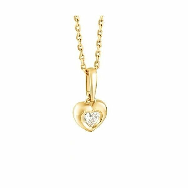 Золотой подвес с&nbsp;кристаллом сваровски