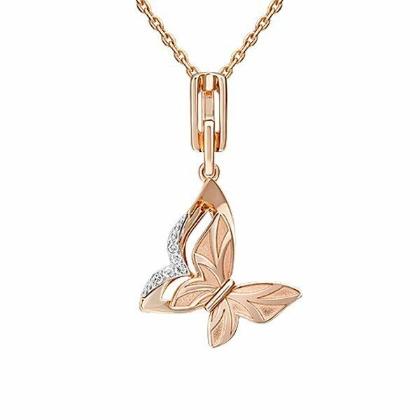 Золотой подвес с&nbsp;бриллиантом