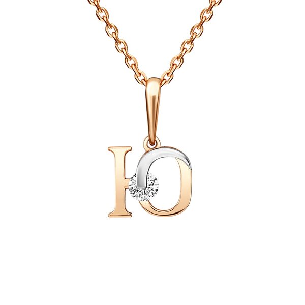 Золотой подвес с фианитом