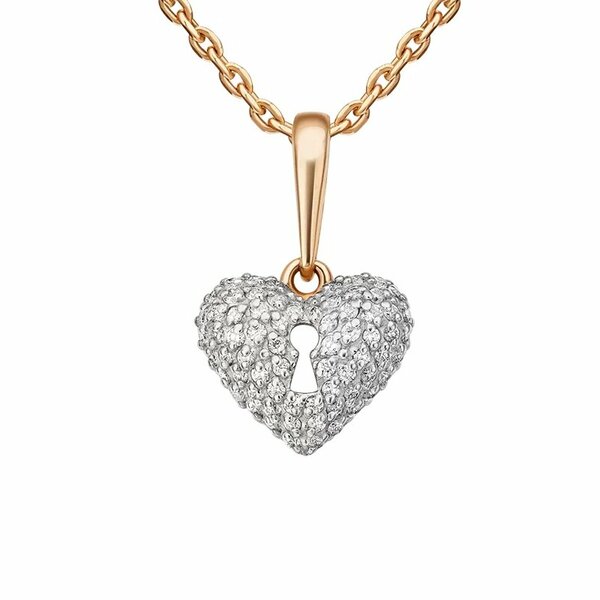 Золотой подвес с фианитом