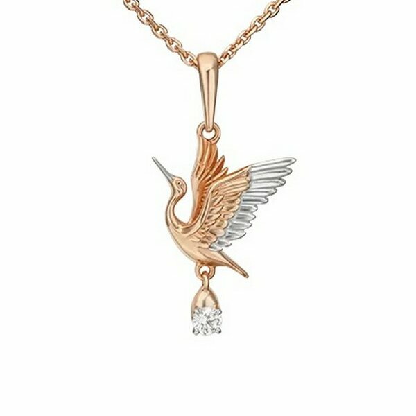 Золотой подвес с фианитом