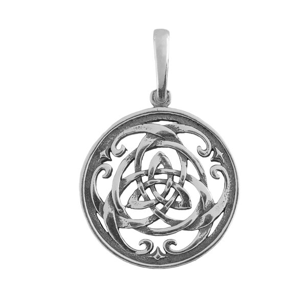 Серебряный подвес без вставок