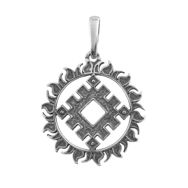 Серебряный подвес без вставок