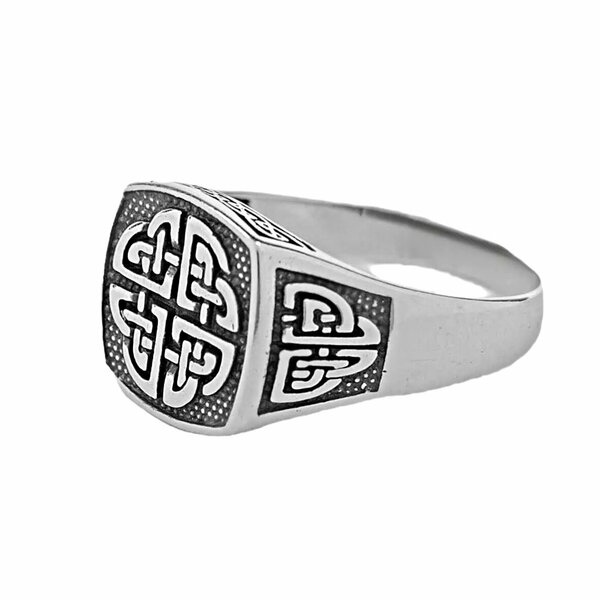 Серебряная печатка без вставок