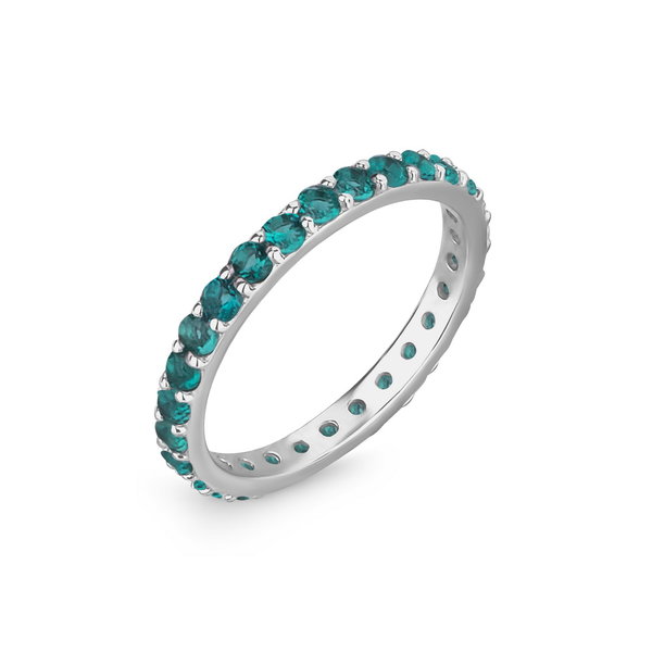 Серебряное кольцо с ювелирным кристаллом