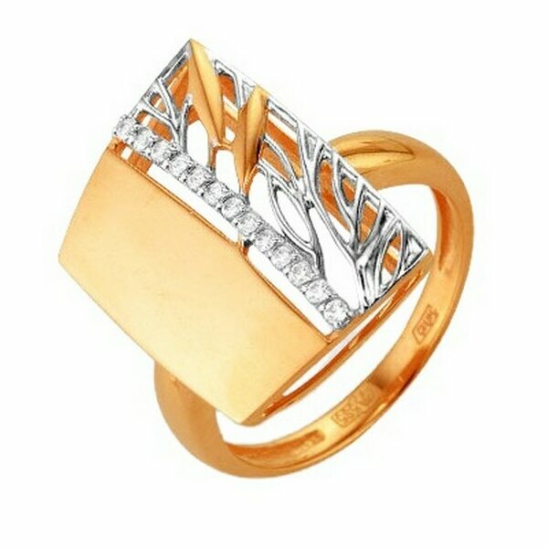 Золотое кольцо с&nbsp;фианитом