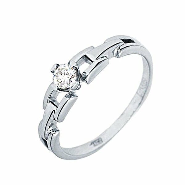 Золотое кольцо с фианитом