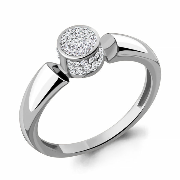 Серебряное кольцо со стеклом