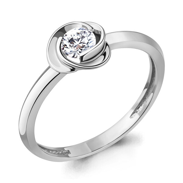 Серебряное кольцо с фианитом