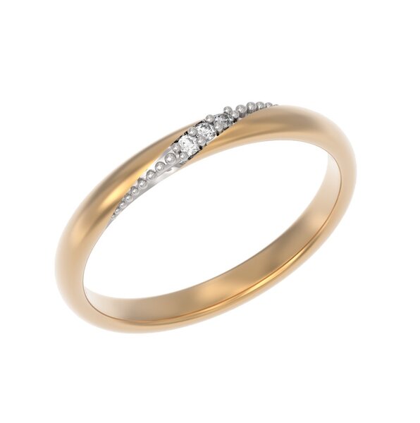 Золотое кольцо с&nbsp;бриллиантом