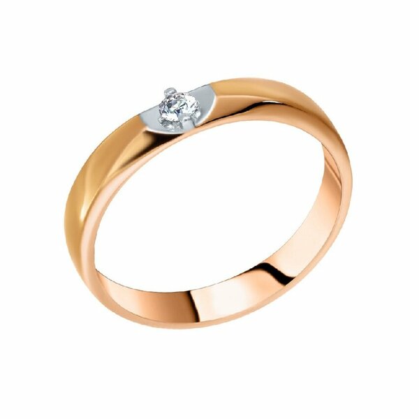 Золотое кольцо с&nbsp;бриллиантом